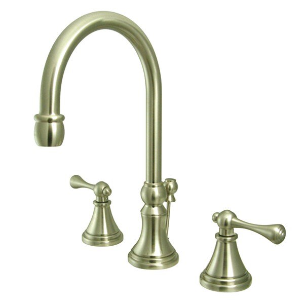 Kingston Brass 8" Widespread Bathroom Faucet, Brushed Nickel KS2988BL - main
